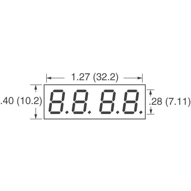 LDQ-M284RI Lumex Opto/Components Inc.  Modules d'affichage - Caractères et chiffres à LED